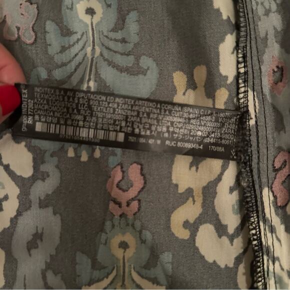 ZARA Blogger Fav Kimono Hanoi Beaded Print NEW Medium NWT - Picture 13 of 14